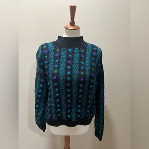 VINTAGE Casual Corner Limited Edition pull over sweater in jewel tones